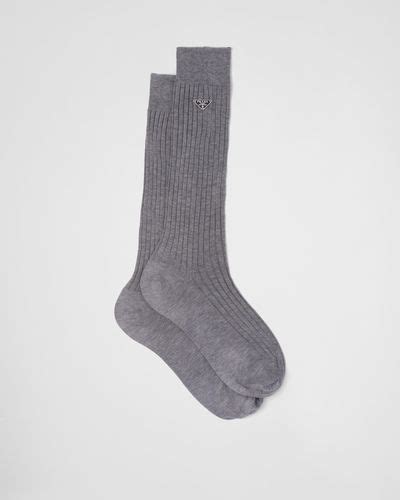 prada grey socks|Grey Cotton socks .